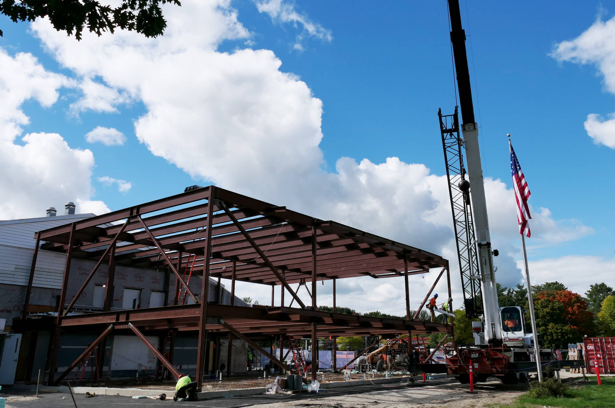 Travis Roy Ice Arena under construction