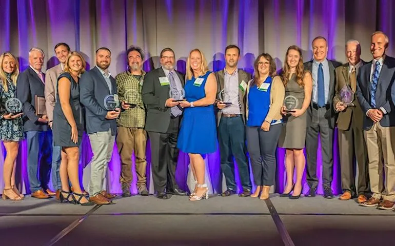 Image of Hebert employees being finalists for the Maine Family Business Awards