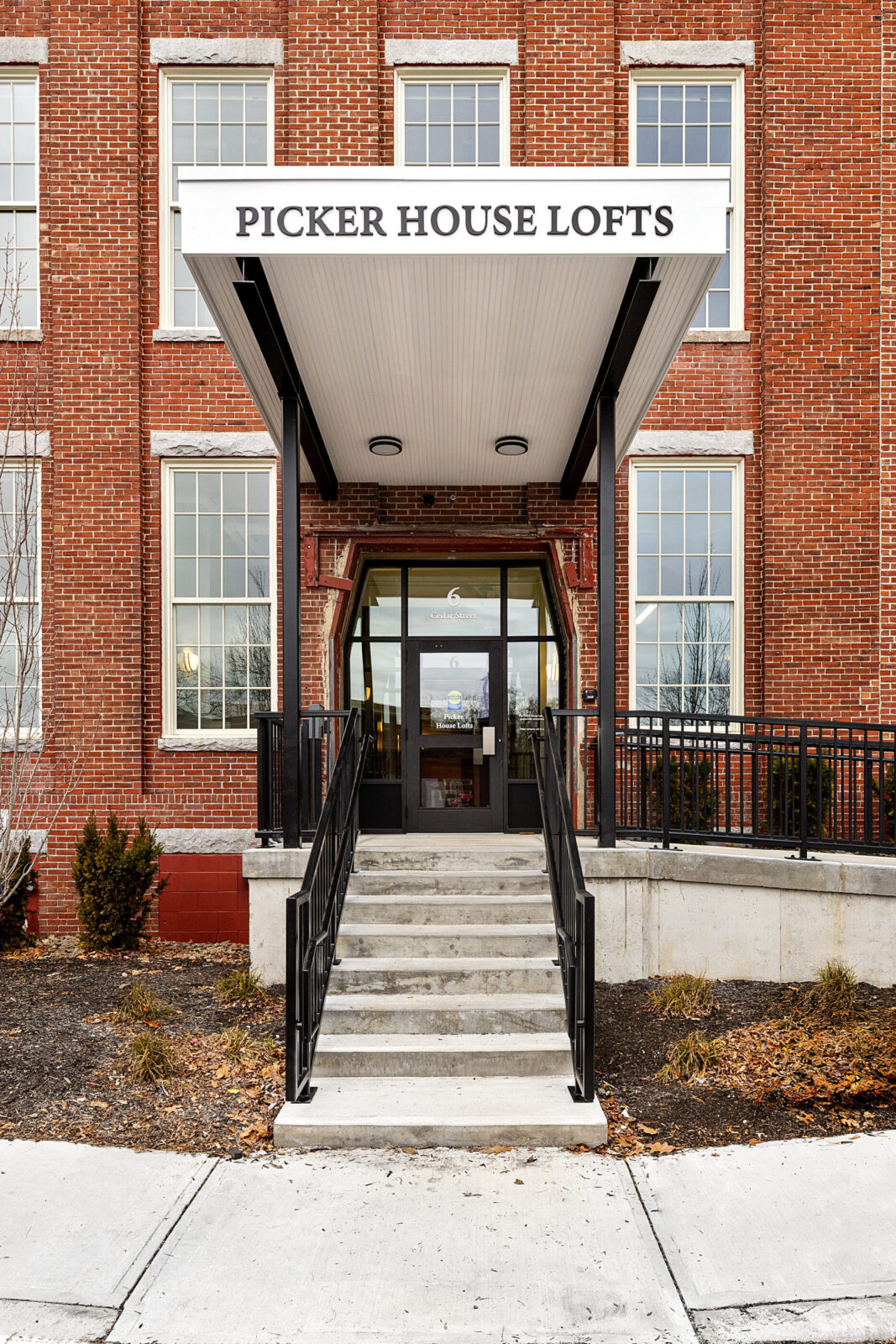 Picker House Lofts front entrance